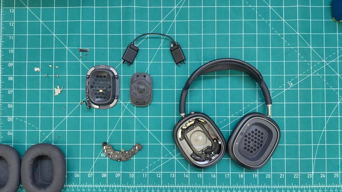AirPods Max disassembled during power controller repair